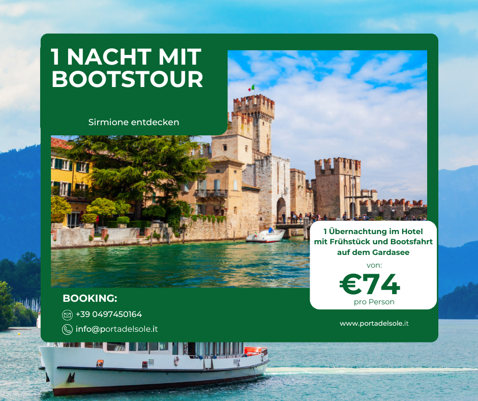 Aufenthalt mit Bootsfahrt auf dem Gardasee